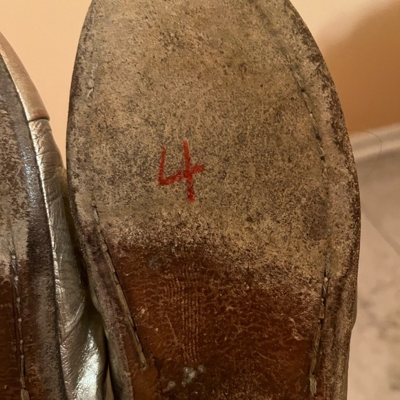 Marsell laceless gold distressed loafers - Picture 6 of 8